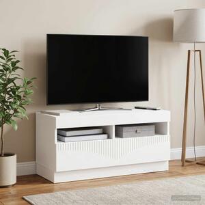 LED TV szekrény Fehér Szerelt Fa