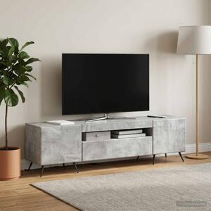LED TV szekrény Betonszürke Szerelt Fa