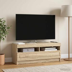 LED TV szekrény Sonoma Tölgy Szerelt Fa