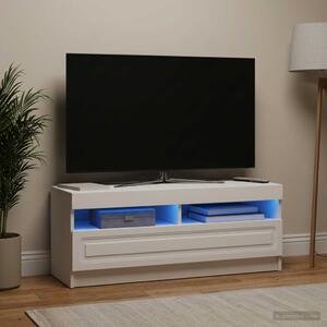 LED TV szekrény Fehér Szerelt Fa