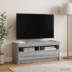 LED TV szekrény Szürke Sonoma Szerelt Fa