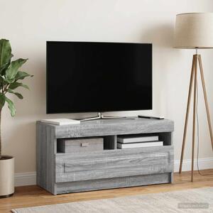 LED TV szekrény Szürke Sonoma Szerelt Fa