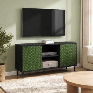 TV szekrény GELEEN 102 x 33 x 51 cm Fekete Tölgy Szerelt Fa