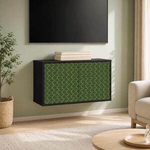 Falsítható TV Szekrény GELEEN 69 x 33 x 40 cm Fekete Tölgy
