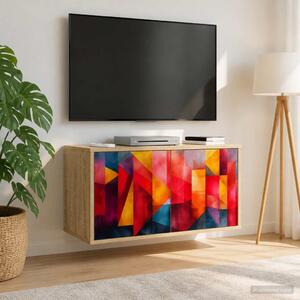 Falsítható TV Szekrény HEESCH 69 x 33 x 40 cm Sonoma Tölgy
