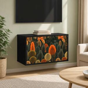 Falsítható TV Szekrény ZAANDAM 69 x 33 x 40 cm Fekete Tölgy