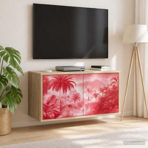 Falsítható TV Szekrény AACHEN 69 x 33 x 40 cm Sonoma Tölgy