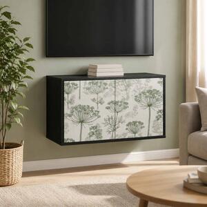 Falsítható TV Szekrény GOTHA 69 x 33 x 40 cm Fekete Tölgy