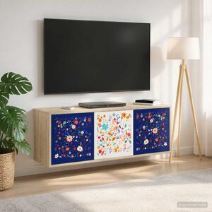 Falsítható TV Szekrény MAINZ 102 x 33 x 40 cm Sonoma Tölgy