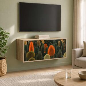 Falsítható TV Szekrény ZAANDAM 102 x 33 x 40 cm Sonoma Tölgy