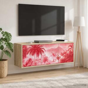 Falsítható TV Szekrény AACHEN 102 x 33 x 40 cm Sonoma Tölgy