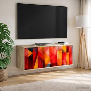 Falsítható TV Szekrény HEESCH 102 x 33 x 40 cm Sonoma Tölgy
