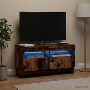 LED TV szekrény ALKMAAR 81 x 35 x 43 cm Antik Fa Szerelt Fa