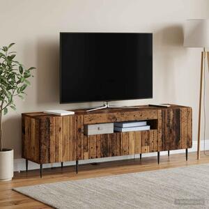 LED TV szekrény ZWOLLE 153 x 35 x 43 cm Antik Fa Szerelt Fa
