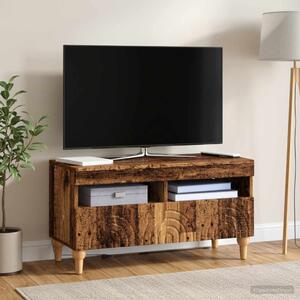 LED TV szekrény ALKMAAR 81 x 35 x 43 cm Antik Fa Szerelt Fa