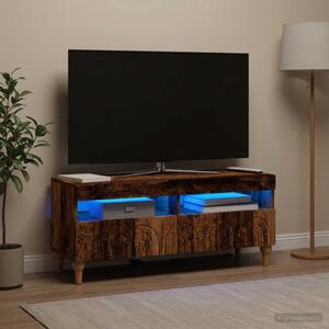 LED TV szekrény ALKMAAR 100 x 35 x 43 cm Antik Fa Szerelt Fa