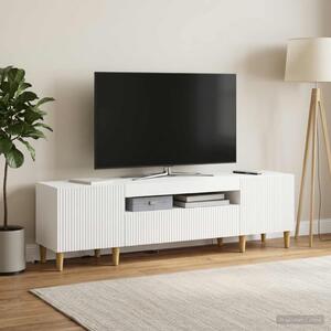 LED TV szekrény ARNHEM 153 x 35 x 43 cm Fehér Szerelt Fa