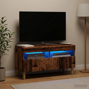 LED TV szekrény ARNHEM 81 x 35 x 43 cm Antik Fa Szerelt Fa