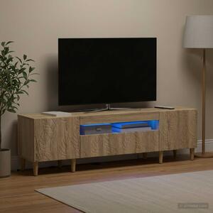LED TV szekrény DELFT 153 x 35 x 43 cm Sonoma Tölgy Szerelt Fa