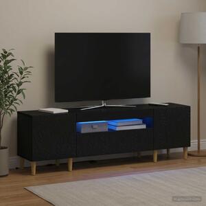 LED TV szekrény DELFT 153 x 35 x 43 cm Fekete Szerelt Fa