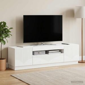 LED TV szekrény Fehér Szerelt Fa