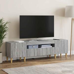 LED TV szekrény DELFT 153 x 35 x 43 cm Szürke Sonoma Szerelt Fa
