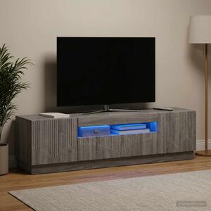LED TV szekrény Szürke Sonoma Szerelt Fa