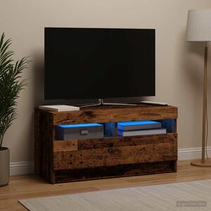 LED TV szekrény Antik Fa Szerelt Fa