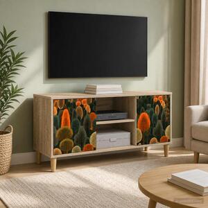 TV szekrény ZAANDAM 102 x 33 x 50 cm Sonoma Szerelt Fa