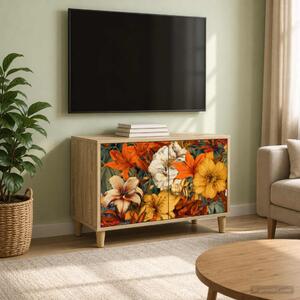 TV szekrény GENNEP 69 x 33 x 50 cm Sonoma Szerelt Fa
