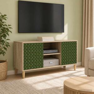 TV szekrény GELEEN 102 x 33 x 50 cm Sonoma Szerelt Fa