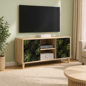 TV szekrény ELBURG 102 x 33 x 50 cm Sonoma Szerelt Fa