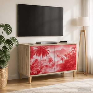 TV szekrény AACHEN 69 x 33 x 50 cm Sonoma Szerelt Fa