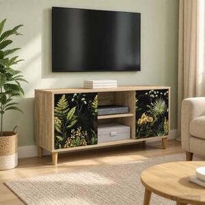 TV szekrény RHENEN 102 x 33 x 50 cm Sonoma Szerelt Fa