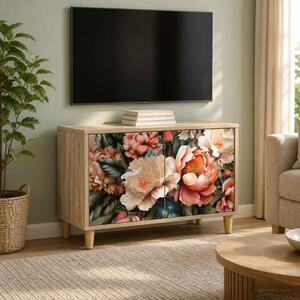 TV szekrény BORNE 69 x 33 x 50 cm Sonoma Szerelt Fa