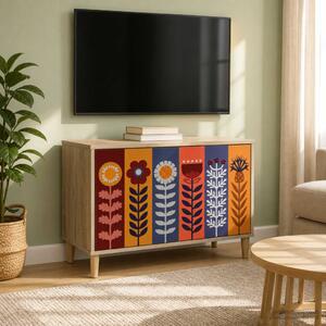 TV szekrény ESSEN 69 x 33 x 50 cm Sonoma Szerelt Fa