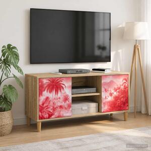TV szekrény AACHEN 102 x 33 x 50 cm Sonoma Szerelt Fa