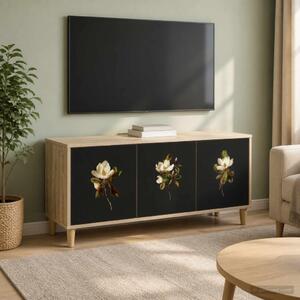TV szekrény BREMEN 102 x 33 x 50 cm Sonoma Szerelt Fa