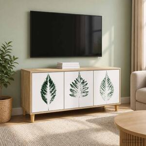 TV szekrény HANAU 102 x 33 x 50 cm Sonoma Szerelt Fa
