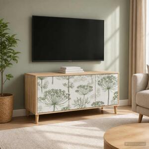 TV szekrény GOTHA 102 x 33 x 50 cm Sonoma Szerelt Fa