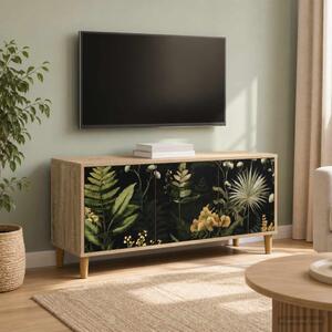 TV szekrény RHENEN 102 x 33 x 50 cm Sonoma Szerelt Fa