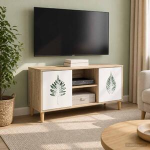 TV szekrény HANAU 102 x 33 x 50 cm Sonoma Szerelt Fa
