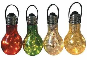 Kerti lámpa, izzó típus, LED, 24 db-os készlet, 1xAA, 9x18 cm, Stella