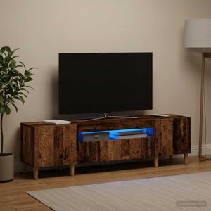 LED TV szekrény DELFT 153 x 35 x 43 cm Antik Fa Szerelt Fa