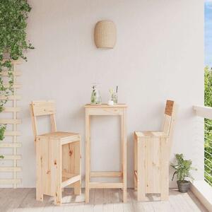 VidaXL 2 db tömör fenyőfa ülőke 40x48,5x115,5 cm