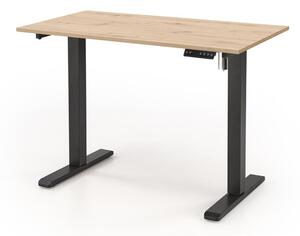 B53 elektromosan állítható magasságú asztal - artisan tölgy / fekete