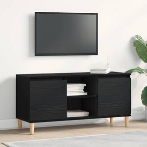 TV szekrény 102 x 35 x 50 cm Fekete tölgy Szerelt Fa