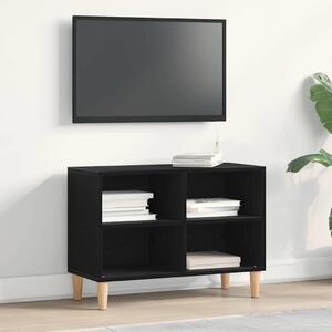 TV szekrény 69,5 x 30 x 50 cm Fekete tölgy Szerelt Fa