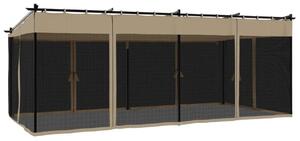Vidaxl Kerti Pavilon - Acél, 6x3m