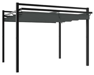 VidaXL Alumínium Kerti Pavilon - Behúzható Tető - 3x3 m